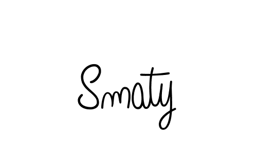 if you are searching for the best signature style for your name Smaty. so please give up your signature search. here we have designed multiple signature styles  using Angelique-Rose-font-FFP. Smaty signature style 5 images and pictures png