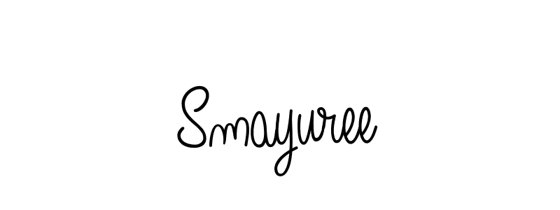 Use a signature maker to create a handwritten signature online. With this signature software, you can design (Angelique-Rose-font-FFP) your own signature for name Smayuree. Smayuree signature style 5 images and pictures png