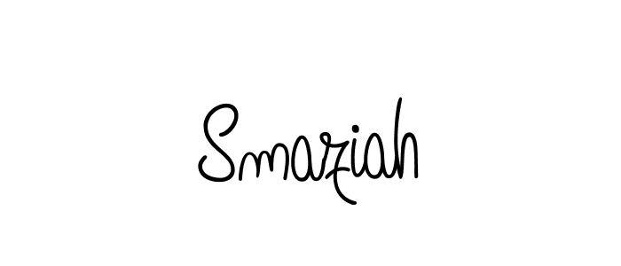 How to make Smaziah signature? Angelique-Rose-font-FFP is a professional autograph style. Create handwritten signature for Smaziah name. Smaziah signature style 5 images and pictures png