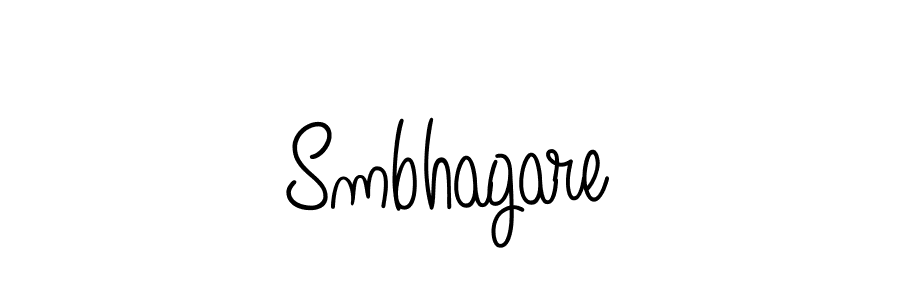 Use a signature maker to create a handwritten signature online. With this signature software, you can design (Angelique-Rose-font-FFP) your own signature for name Smbhagare. Smbhagare signature style 5 images and pictures png