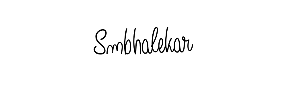 How to make Smbhalekar name signature. Use Angelique-Rose-font-FFP style for creating short signs online. This is the latest handwritten sign. Smbhalekar signature style 5 images and pictures png