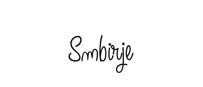 How to Draw Smbirje signature style? Angelique-Rose-font-FFP is a latest design signature styles for name Smbirje. Smbirje signature style 5 images and pictures png