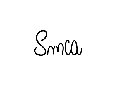 if you are searching for the best signature style for your name Smca. so please give up your signature search. here we have designed multiple signature styles  using Angelique-Rose-font-FFP. Smca signature style 5 images and pictures png