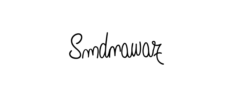 How to Draw Smdnawaz signature style? Angelique-Rose-font-FFP is a latest design signature styles for name Smdnawaz. Smdnawaz signature style 5 images and pictures png