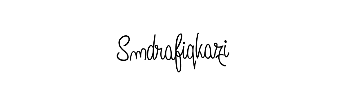 Use a signature maker to create a handwritten signature online. With this signature software, you can design (Angelique-Rose-font-FFP) your own signature for name Smdrafiqkazi. Smdrafiqkazi signature style 5 images and pictures png