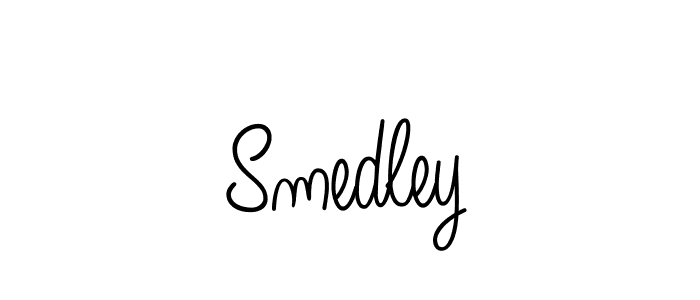 You should practise on your own different ways (Angelique-Rose-font-FFP) to write your name (Smedley) in signature. don't let someone else do it for you. Smedley signature style 5 images and pictures png