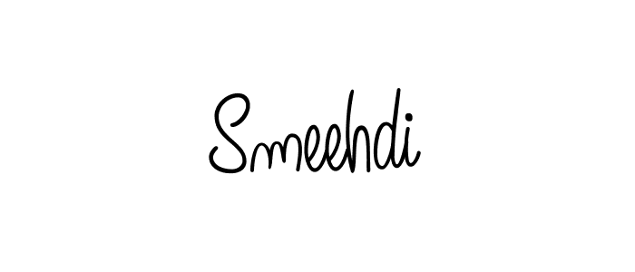 Design your own signature with our free online signature maker. With this signature software, you can create a handwritten (Angelique-Rose-font-FFP) signature for name Smeehdi. Smeehdi signature style 5 images and pictures png