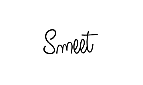 Angelique-Rose-font-FFP is a professional signature style that is perfect for those who want to add a touch of class to their signature. It is also a great choice for those who want to make their signature more unique. Get Smeet name to fancy signature for free. Smeet signature style 5 images and pictures png