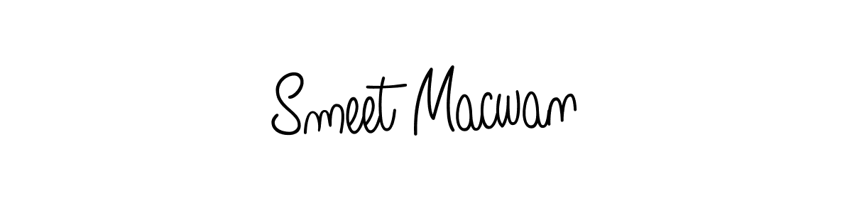 Best and Professional Signature Style for Smeet Macwan. Angelique-Rose-font-FFP Best Signature Style Collection. Smeet Macwan signature style 5 images and pictures png