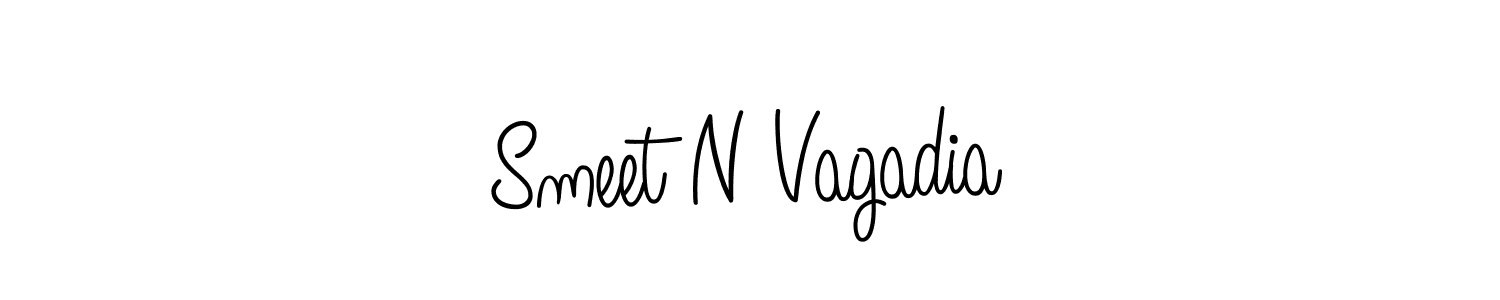 Once you've used our free online signature maker to create your best signature Angelique-Rose-font-FFP style, it's time to enjoy all of the benefits that Smeet N Vagadia name signing documents. Smeet N Vagadia signature style 5 images and pictures png