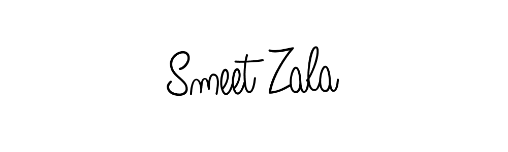 This is the best signature style for the Smeet Zala name. Also you like these signature font (Angelique-Rose-font-FFP). Mix name signature. Smeet Zala signature style 5 images and pictures png