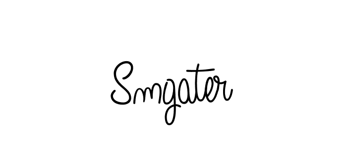 How to make Smgater name signature. Use Angelique-Rose-font-FFP style for creating short signs online. This is the latest handwritten sign. Smgater signature style 5 images and pictures png