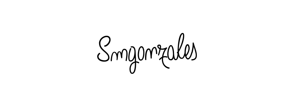 Create a beautiful signature design for name Smgonzales. With this signature (Angelique-Rose-font-FFP) fonts, you can make a handwritten signature for free. Smgonzales signature style 5 images and pictures png