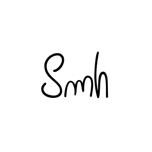 Create a beautiful signature design for name Smh. With this signature (Angelique-Rose-font-FFP) fonts, you can make a handwritten signature for free. Smh signature style 5 images and pictures png