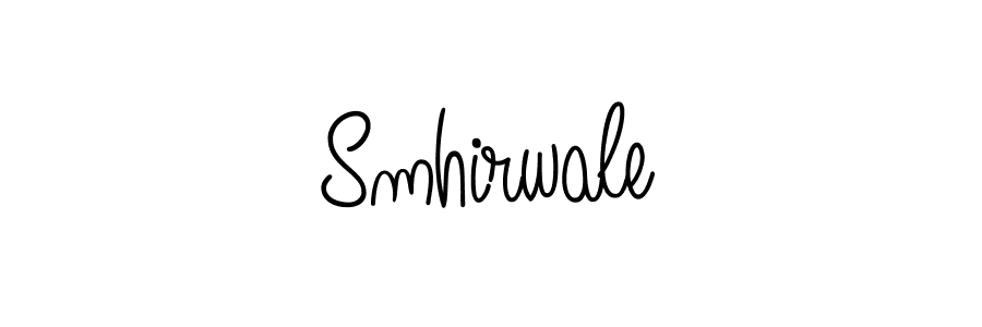 Use a signature maker to create a handwritten signature online. With this signature software, you can design (Angelique-Rose-font-FFP) your own signature for name Smhirwale. Smhirwale signature style 5 images and pictures png