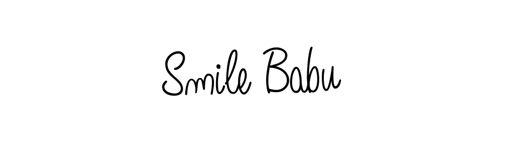 The best way (Angelique-Rose-font-FFP) to make a short signature is to pick only two or three words in your name. The name Smile Babu include a total of six letters. For converting this name. Smile Babu signature style 5 images and pictures png