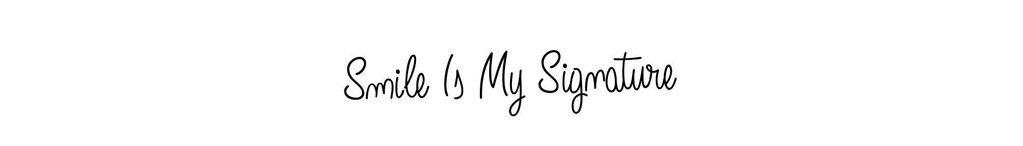 if you are searching for the best signature style for your name Smile Is My Signature. so please give up your signature search. here we have designed multiple signature styles  using Angelique-Rose-font-FFP. Smile Is My Signature signature style 5 images and pictures png