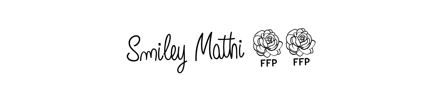 Here are the top 10 professional signature styles for the name Smiley Mathi 01. These are the best autograph styles you can use for your name. Smiley Mathi 01 signature style 5 images and pictures png