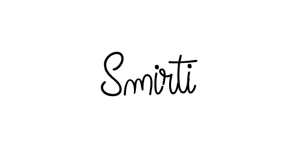 How to make Smirti signature? Angelique-Rose-font-FFP is a professional autograph style. Create handwritten signature for Smirti name. Smirti signature style 5 images and pictures png