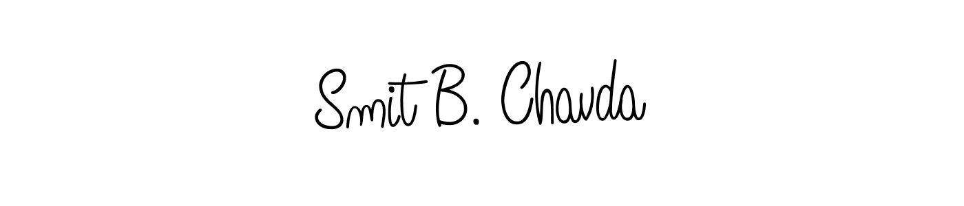 Also You can easily find your signature by using the search form. We will create Smit B. Chavda name handwritten signature images for you free of cost using Angelique-Rose-font-FFP sign style. Smit B. Chavda signature style 5 images and pictures png