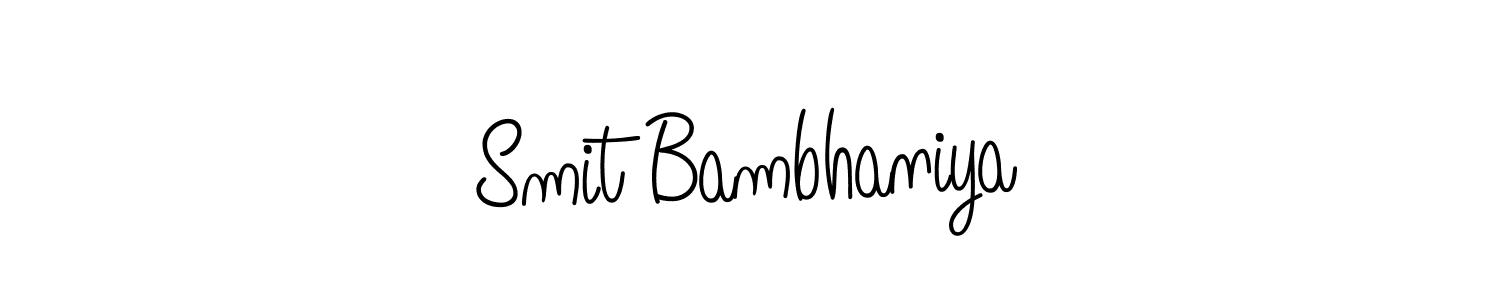 Similarly Angelique-Rose-font-FFP is the best handwritten signature design. Signature creator online .You can use it as an online autograph creator for name Smit Bambhaniya. Smit Bambhaniya signature style 5 images and pictures png