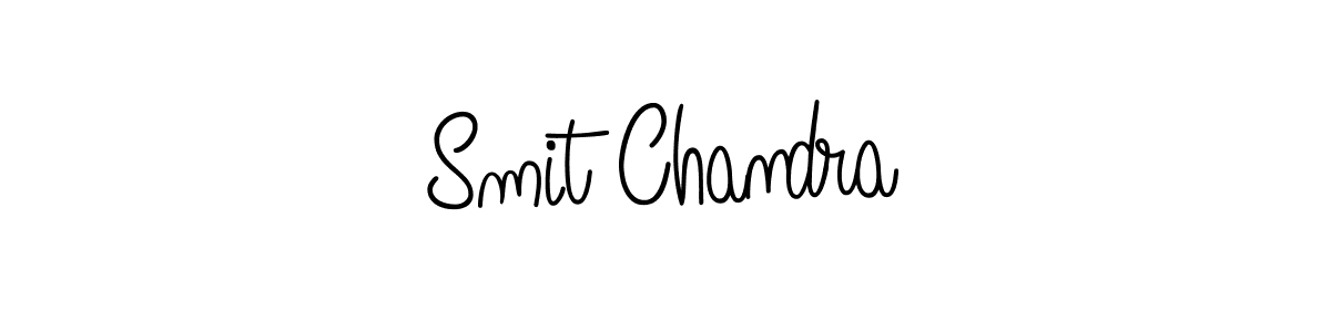 The best way (Angelique-Rose-font-FFP) to make a short signature is to pick only two or three words in your name. The name Smit Chandra include a total of six letters. For converting this name. Smit Chandra signature style 5 images and pictures png