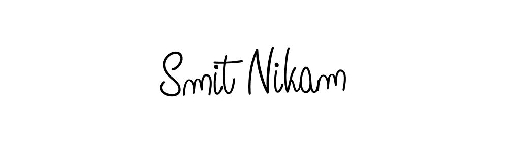 Also You can easily find your signature by using the search form. We will create Smit Nikam name handwritten signature images for you free of cost using Angelique-Rose-font-FFP sign style. Smit Nikam signature style 5 images and pictures png