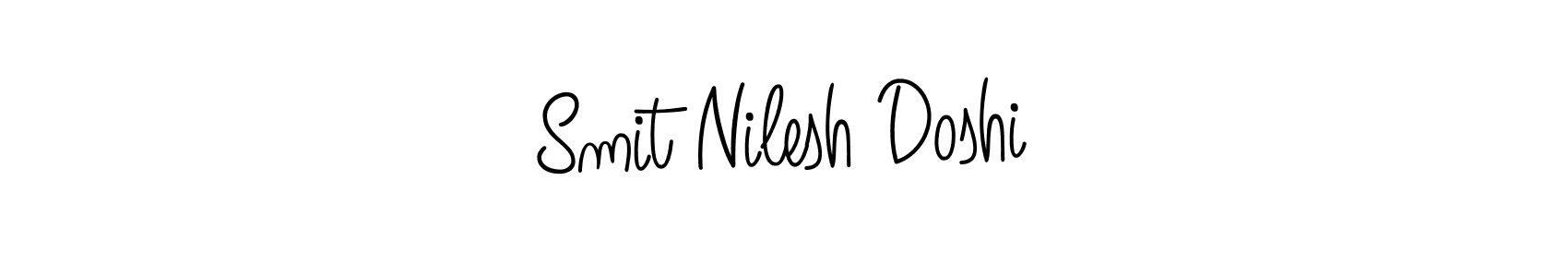 How to make Smit Nilesh Doshi signature? Angelique-Rose-font-FFP is a professional autograph style. Create handwritten signature for Smit Nilesh Doshi name. Smit Nilesh Doshi signature style 5 images and pictures png