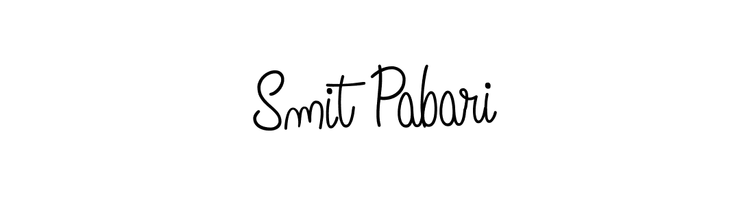 How to make Smit Pabari signature? Angelique-Rose-font-FFP is a professional autograph style. Create handwritten signature for Smit Pabari name. Smit Pabari signature style 5 images and pictures png