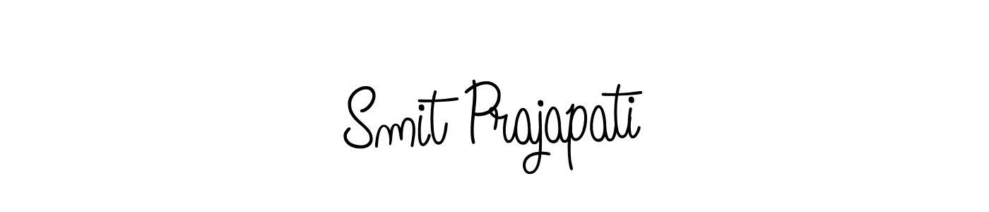 Once you've used our free online signature maker to create your best signature Angelique-Rose-font-FFP style, it's time to enjoy all of the benefits that Smit Prajapati name signing documents. Smit Prajapati signature style 5 images and pictures png