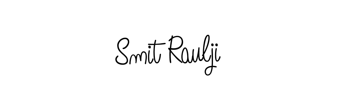 if you are searching for the best signature style for your name Smit Raulji. so please give up your signature search. here we have designed multiple signature styles  using Angelique-Rose-font-FFP. Smit Raulji signature style 5 images and pictures png