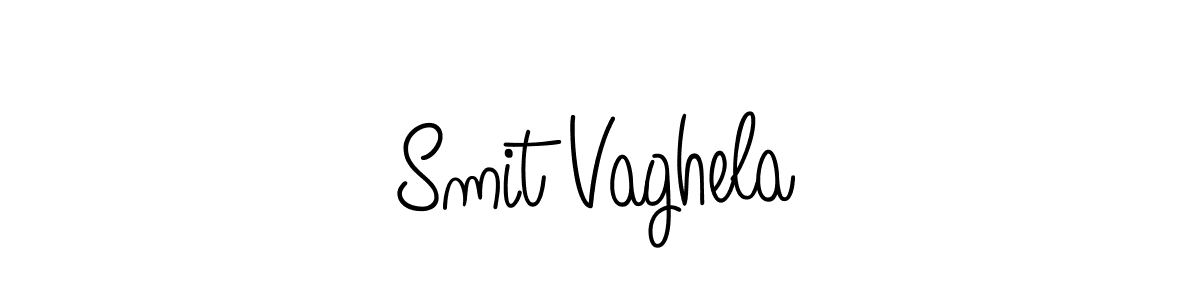 Also we have Smit Vaghela name is the best signature style. Create professional handwritten signature collection using Angelique-Rose-font-FFP autograph style. Smit Vaghela signature style 5 images and pictures png