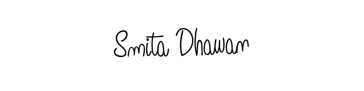 Design your own signature with our free online signature maker. With this signature software, you can create a handwritten (Angelique-Rose-font-FFP) signature for name Smita Dhawan. Smita Dhawan signature style 5 images and pictures png