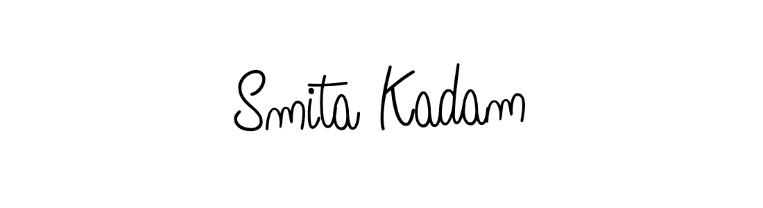 Design your own signature with our free online signature maker. With this signature software, you can create a handwritten (Angelique-Rose-font-FFP) signature for name Smita Kadam. Smita Kadam signature style 5 images and pictures png