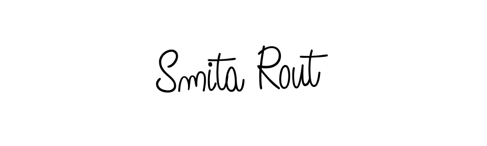 Smita Rout stylish signature style. Best Handwritten Sign (Angelique-Rose-font-FFP) for my name. Handwritten Signature Collection Ideas for my name Smita Rout. Smita Rout signature style 5 images and pictures png