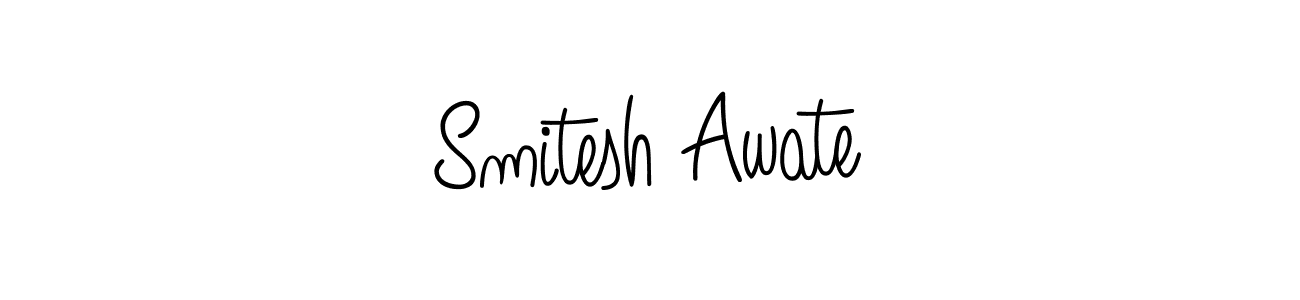 This is the best signature style for the Smitesh Awate name. Also you like these signature font (Angelique-Rose-font-FFP). Mix name signature. Smitesh Awate signature style 5 images and pictures png