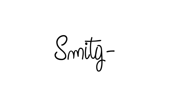 Use a signature maker to create a handwritten signature online. With this signature software, you can design (Angelique-Rose-font-FFP) your own signature for name Smitg-. Smitg- signature style 5 images and pictures png
