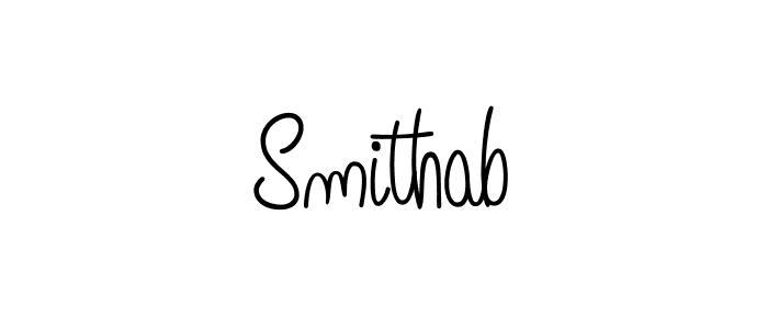 Design your own signature with our free online signature maker. With this signature software, you can create a handwritten (Angelique-Rose-font-FFP) signature for name Smithab. Smithab signature style 5 images and pictures png