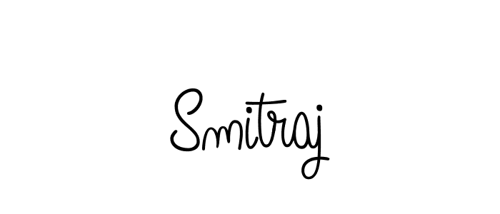 Design your own signature with our free online signature maker. With this signature software, you can create a handwritten (Angelique-Rose-font-FFP) signature for name Smitraj. Smitraj signature style 5 images and pictures png