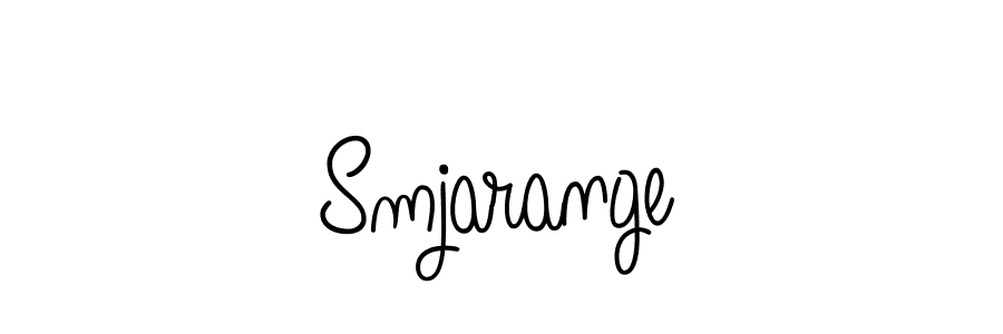 Make a beautiful signature design for name Smjarange. With this signature (Angelique-Rose-font-FFP) style, you can create a handwritten signature for free. Smjarange signature style 5 images and pictures png