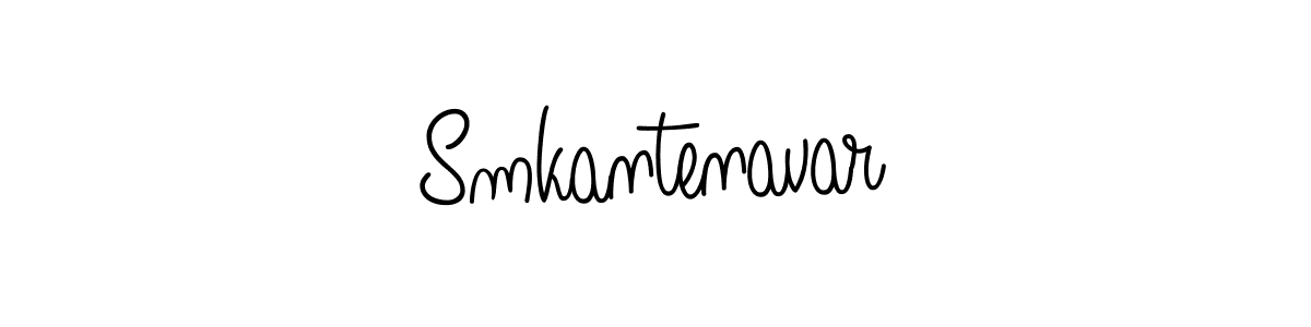 Make a beautiful signature design for name Smkantenavar. With this signature (Angelique-Rose-font-FFP) style, you can create a handwritten signature for free. Smkantenavar signature style 5 images and pictures png