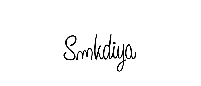 How to make Smkdiya signature? Angelique-Rose-font-FFP is a professional autograph style. Create handwritten signature for Smkdiya name. Smkdiya signature style 5 images and pictures png
