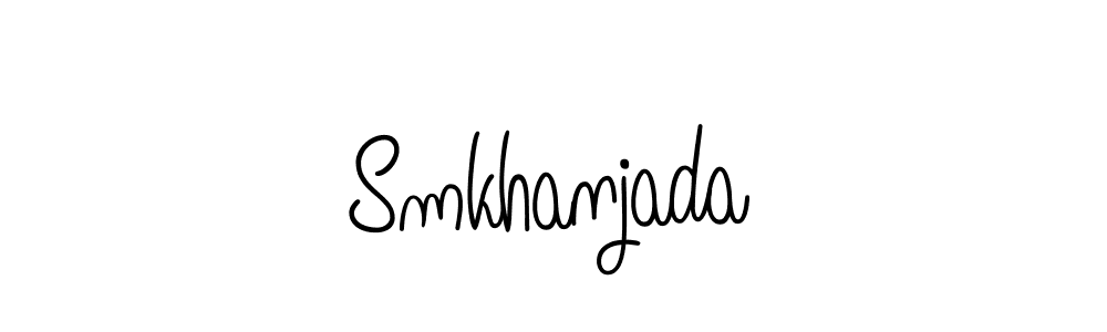 Angelique-Rose-font-FFP is a professional signature style that is perfect for those who want to add a touch of class to their signature. It is also a great choice for those who want to make their signature more unique. Get Smkhanjada name to fancy signature for free. Smkhanjada signature style 5 images and pictures png