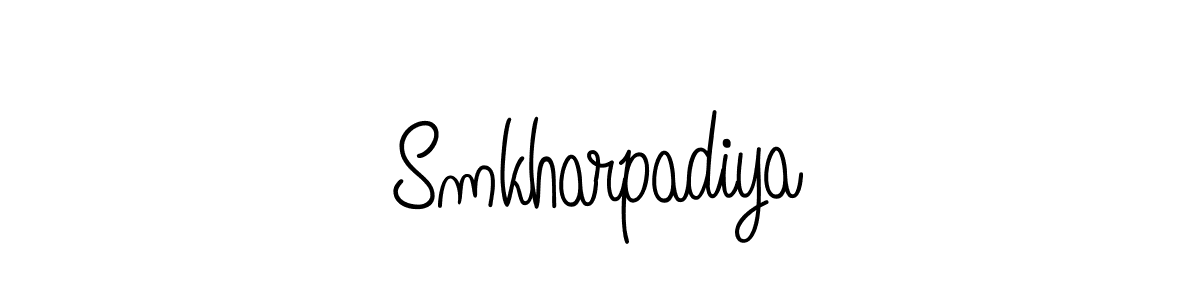 Make a beautiful signature design for name Smkharpadiya. Use this online signature maker to create a handwritten signature for free. Smkharpadiya signature style 5 images and pictures png