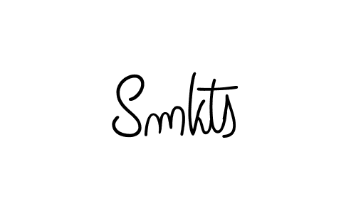 You should practise on your own different ways (Angelique-Rose-font-FFP) to write your name (Smkts) in signature. don't let someone else do it for you. Smkts signature style 5 images and pictures png