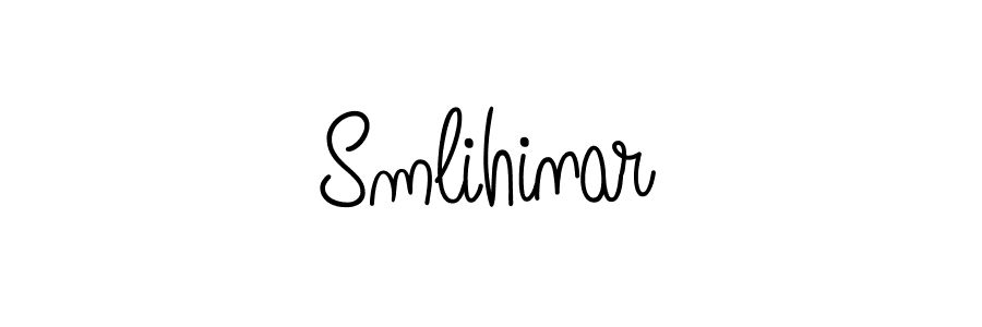 How to make Smlihinar name signature. Use Angelique-Rose-font-FFP style for creating short signs online. This is the latest handwritten sign. Smlihinar signature style 5 images and pictures png