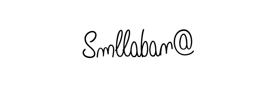 How to make Smllaban@ name signature. Use Angelique-Rose-font-FFP style for creating short signs online. This is the latest handwritten sign. Smllaban@ signature style 5 images and pictures png