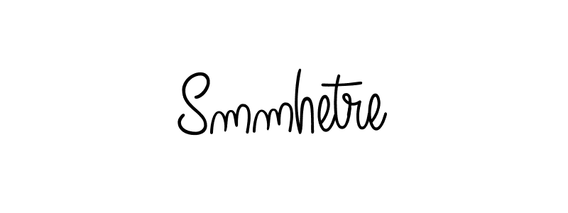 You should practise on your own different ways (Angelique-Rose-font-FFP) to write your name (Smmhetre) in signature. don't let someone else do it for you. Smmhetre signature style 5 images and pictures png