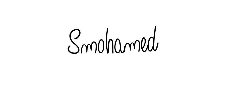 Smohamed stylish signature style. Best Handwritten Sign (Angelique-Rose-font-FFP) for my name. Handwritten Signature Collection Ideas for my name Smohamed. Smohamed signature style 5 images and pictures png