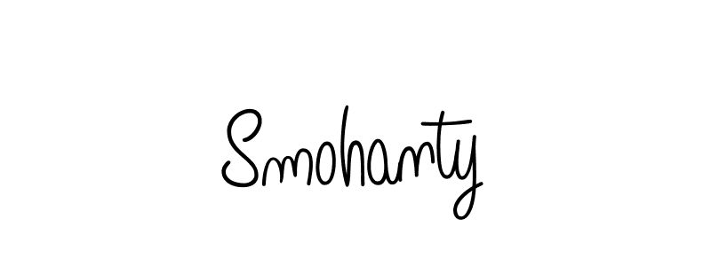 Use a signature maker to create a handwritten signature online. With this signature software, you can design (Angelique-Rose-font-FFP) your own signature for name Smohanty. Smohanty signature style 5 images and pictures png